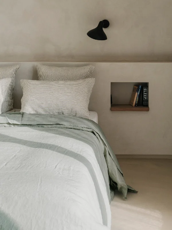 100% Linen Duvet Cover in Sage