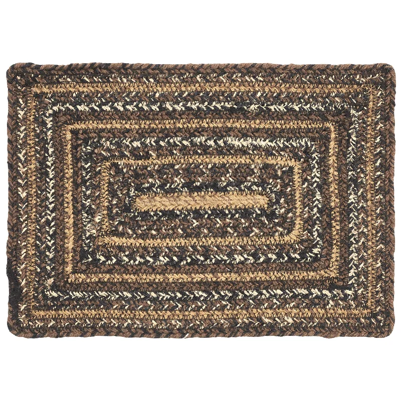 Espresso Jute Rect Placemat 10x15