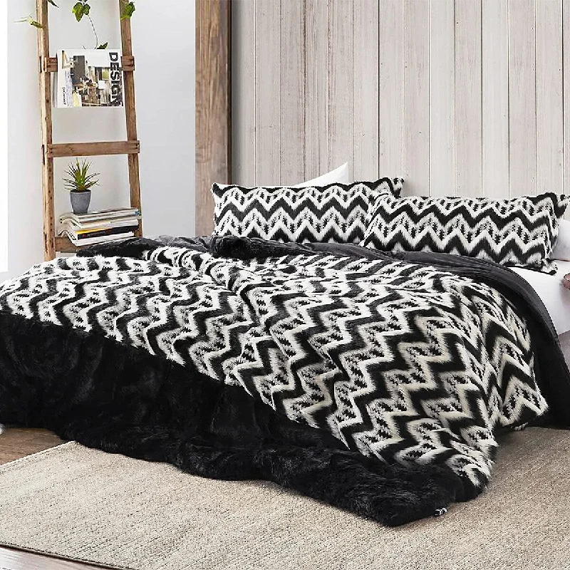 Fancy Meeting You Here - Coma Inducer® Oversized Comforter Set with Black Reverse