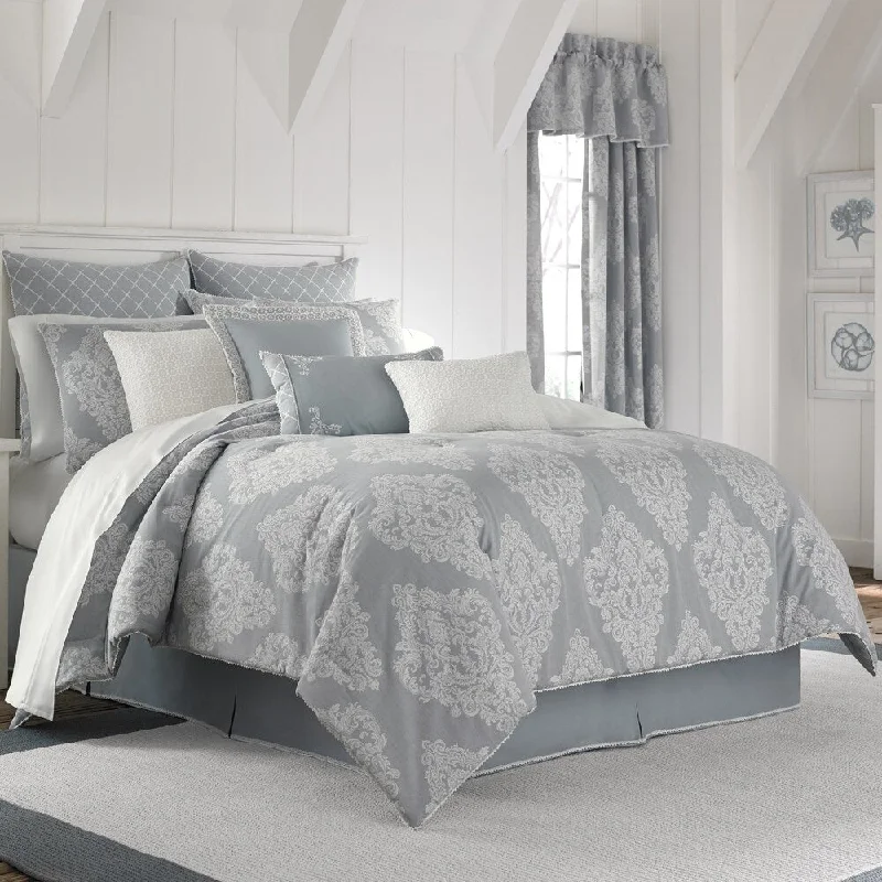 Five Queens Court Amelia 100% Cotton Jacquard Comforter Set