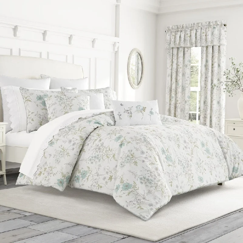 Five Queens Court Kate Floral Comforter Set