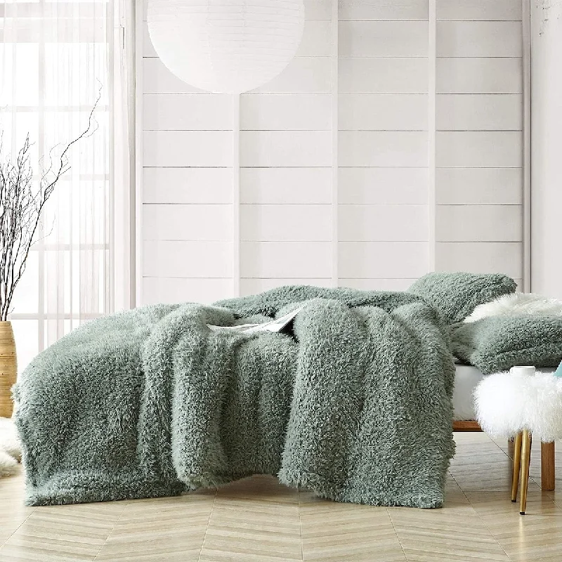 Fluffy Clouds - Coma Inducer® Oversized Comforter Set - Iceberg Green