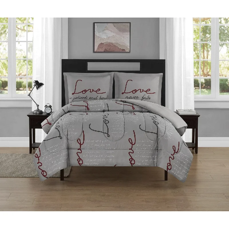 Forever and Always 3 piece comforter set