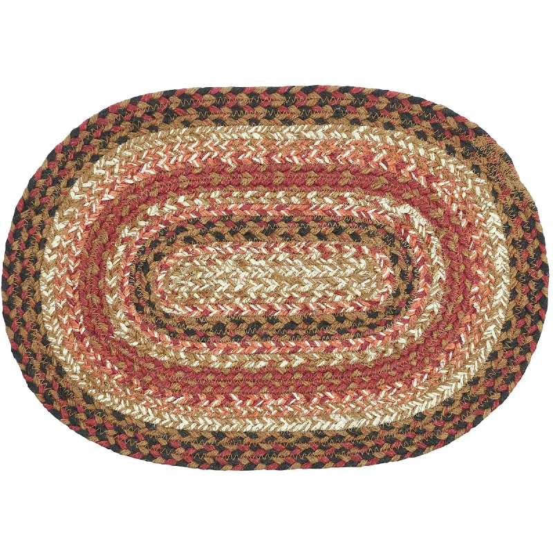 Ginger Spice Jute Oval Placemat 10x15