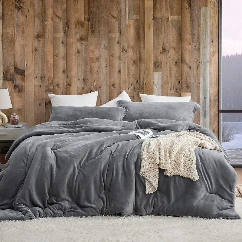 Git Cozy - Coma Inducer® Oversized Comforter Set - Darkest Gray