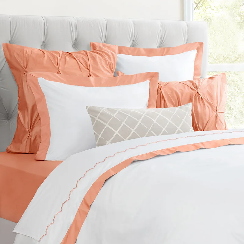 Guava Linden Duvet Cover