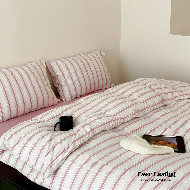 Jersey Knit Stripe Duvet Cover