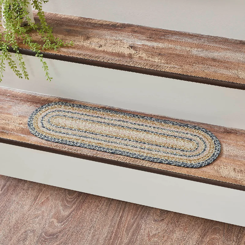 Kaila Jute Stair Tread Oval Latex 8.5x27