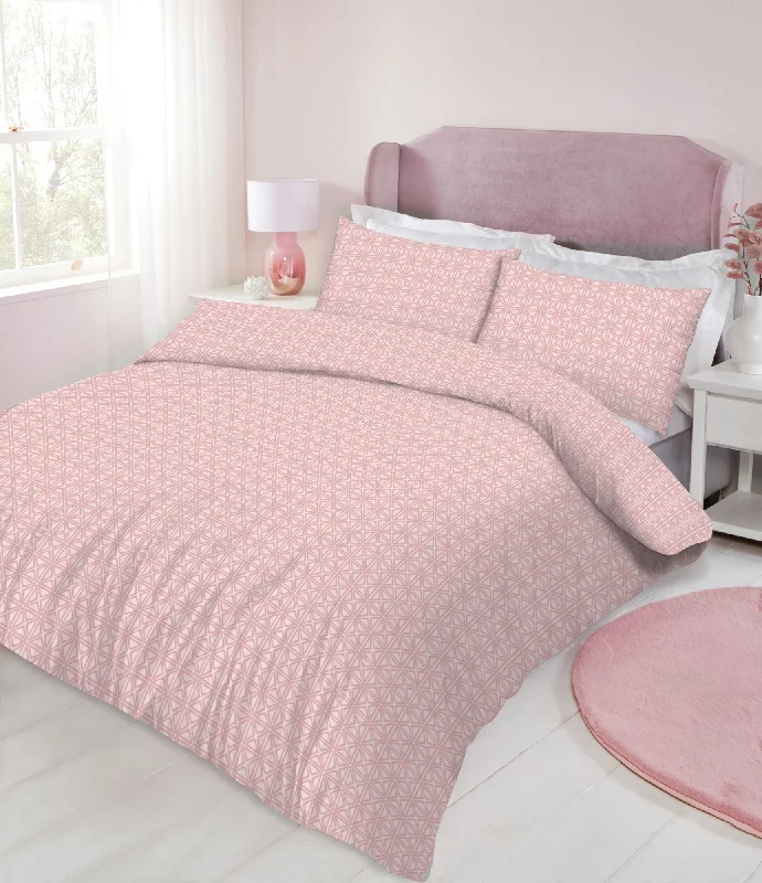 Lewis's Aspen Duvet Set - Pink