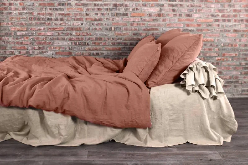 Linen Duvet Cover Brick