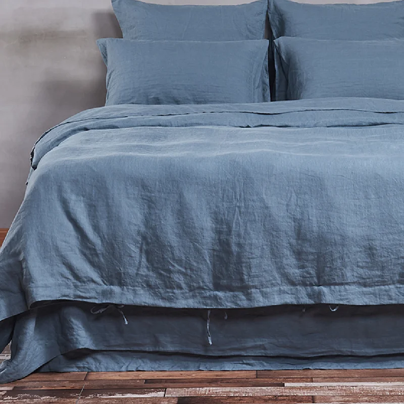 Linen Duvet Cover French Blue