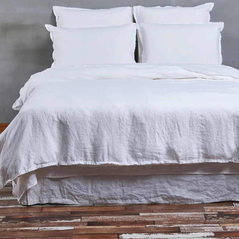 Linen Frayed Edge Duvet Cover