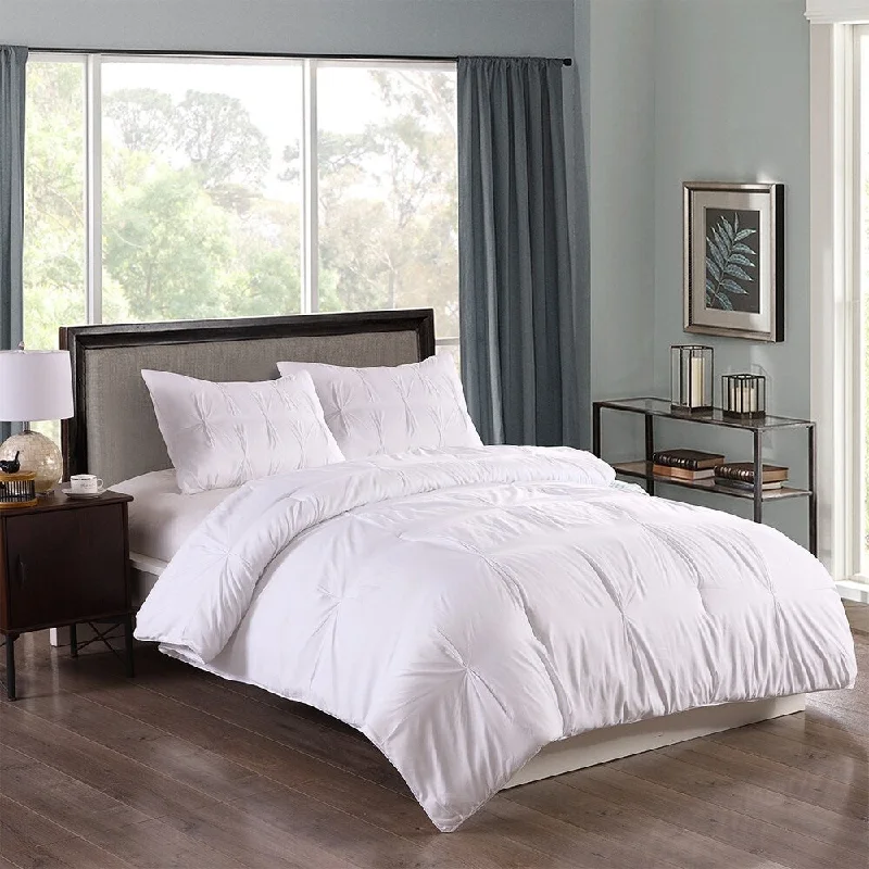 Lotus Home Pintuck Mini 3-piece Comforter Set