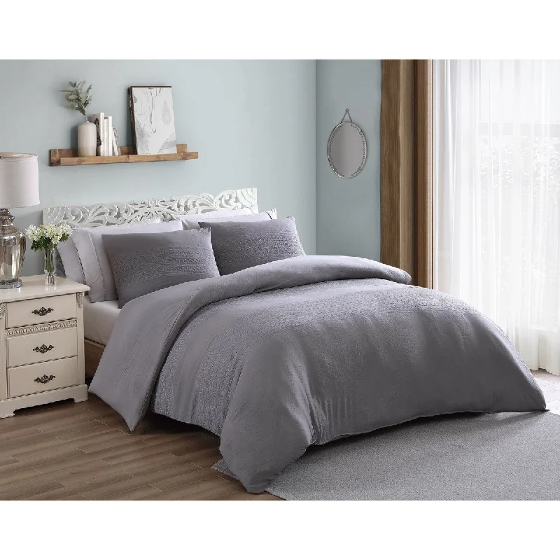 Lyla 2 - 3 pc Textured Comforter Set