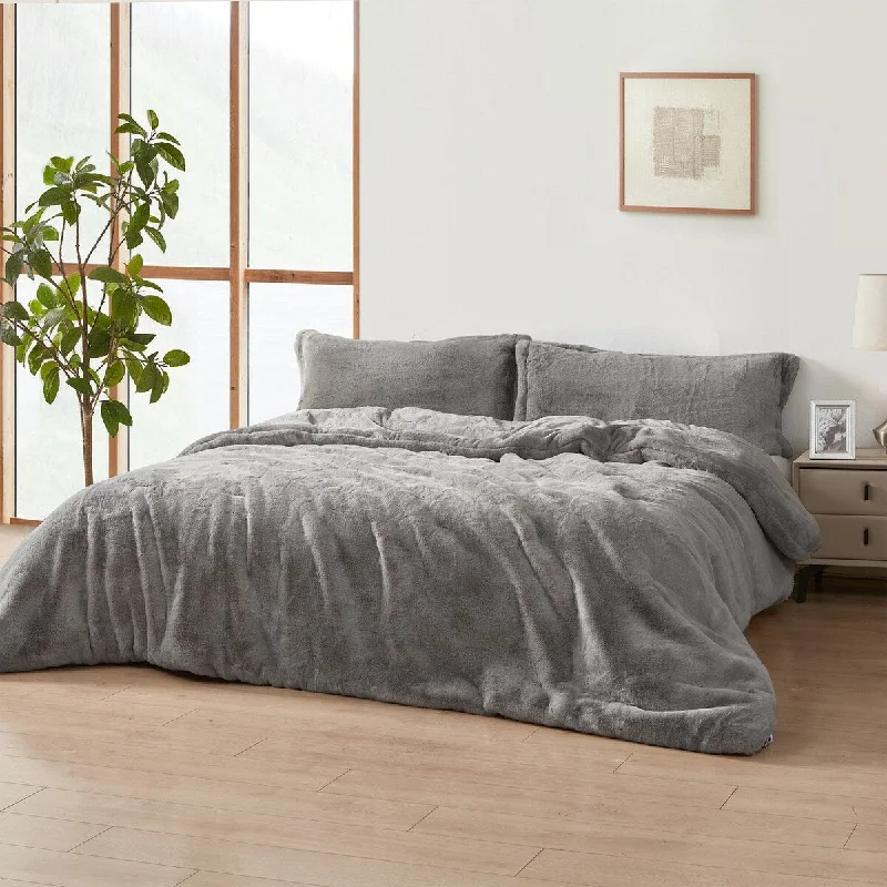 Melange Chunky Bunny - Coma Inducer® Oversized Comforter Set - Silver Rabbit