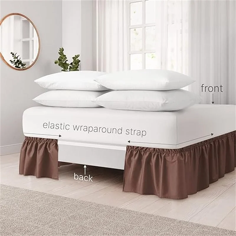 Micro fiber pleated bed skirt