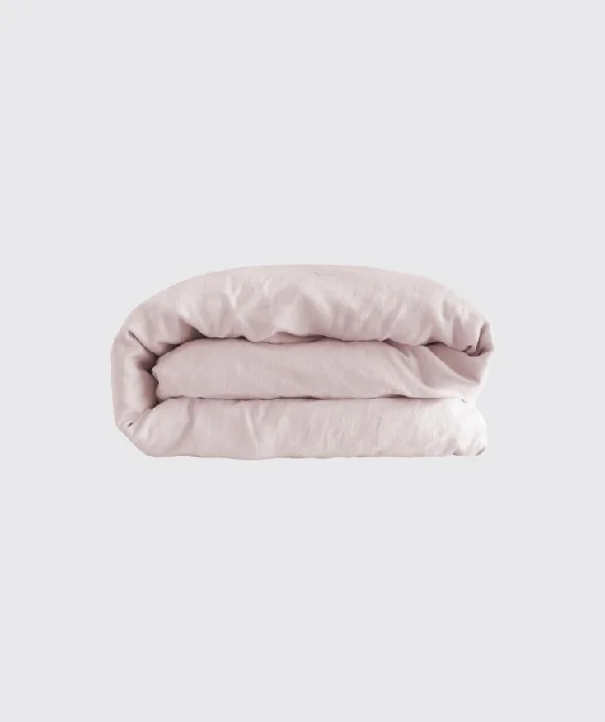 Mireille Rose Linen Duvet Cover