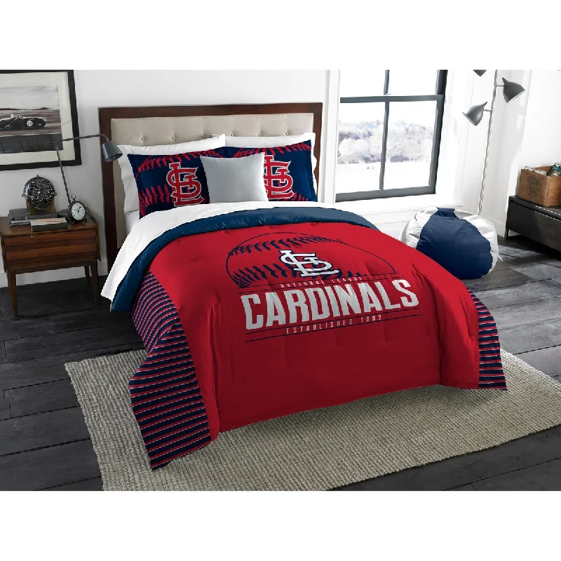 MLB 858 Cardinals Printed Grandslam Comforter & Shams Set