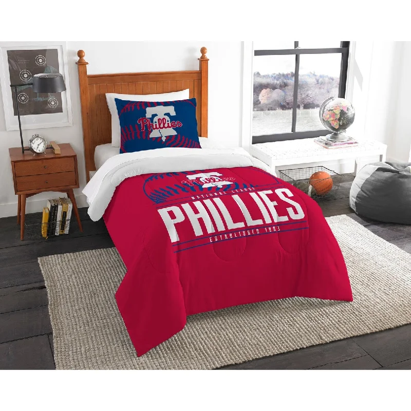 MLB 86201 Phillies Grandslam Twin Comforter Set