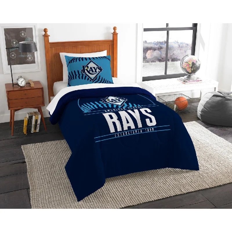 MLB 86201 Rays Grandslam Twin Comforter Set