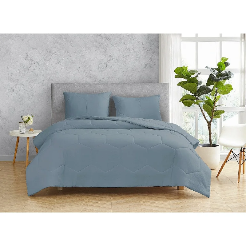 Modern Honeycomb 3 Piece Comforter Set