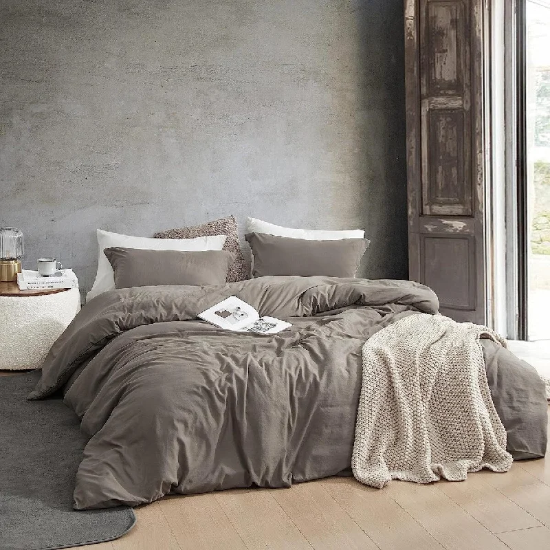 Natural Loft® Oversized Comforter - Dark Brown