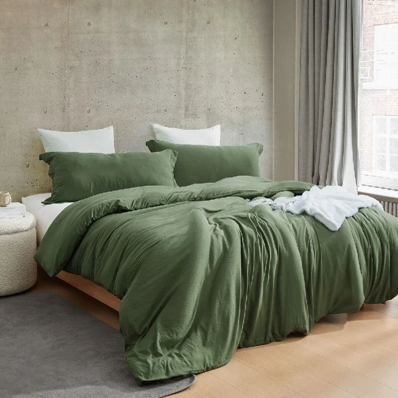 Natural Loft® Oversized Comforter - Hero Green