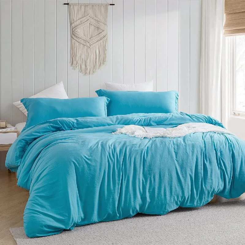 Natural Loft® Oversized Comforter Set - Aqua