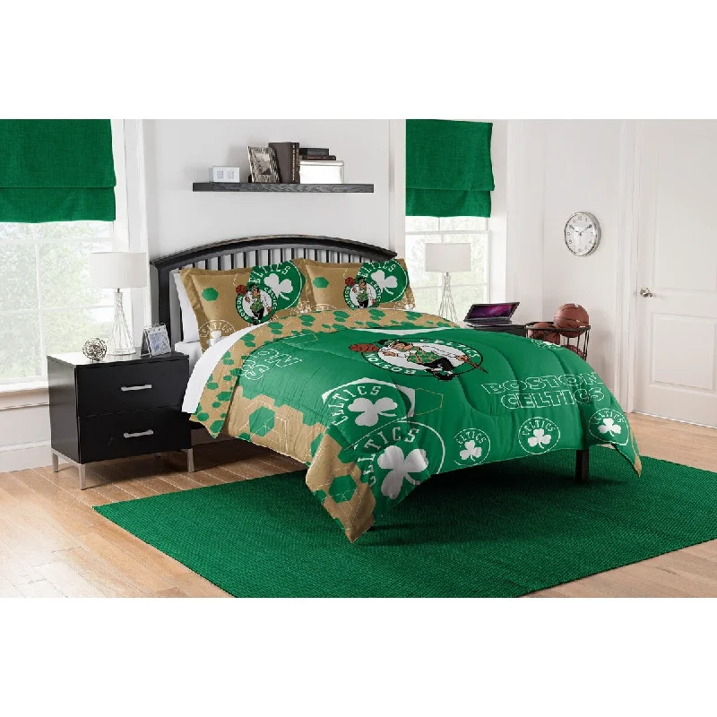 NBA 849 Celtics Hexagon F/Q Comforter Set