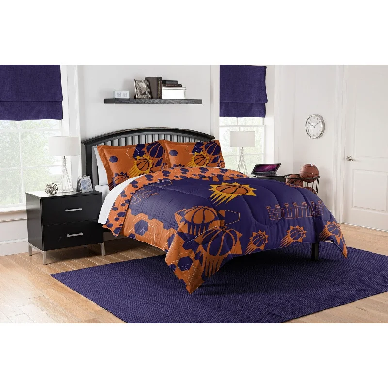 NBA 849 Suns Hexagon F/Q Comforter Set