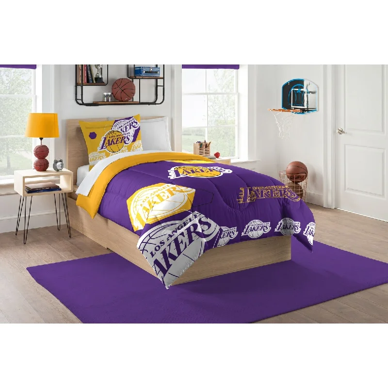 NBA 862 Lakers Hexagon Twin Comforter Set