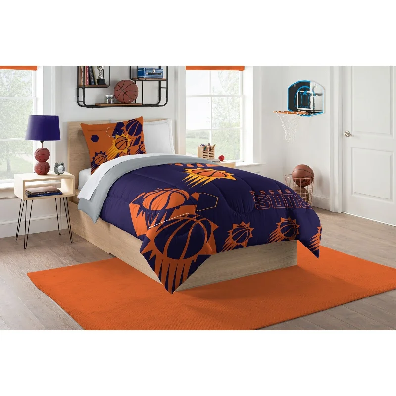 NBA 862 Suns Hexagon Twin Comforter Set