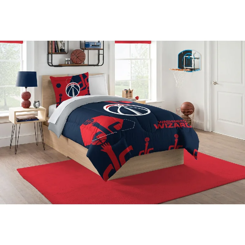 NBA 862 Wizards Hexagon Twin Comforter Set