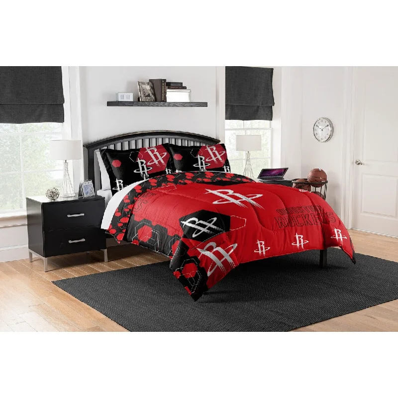 NBA Houston Rockets Hexagon Full/Queen 3-piece Comforter Set