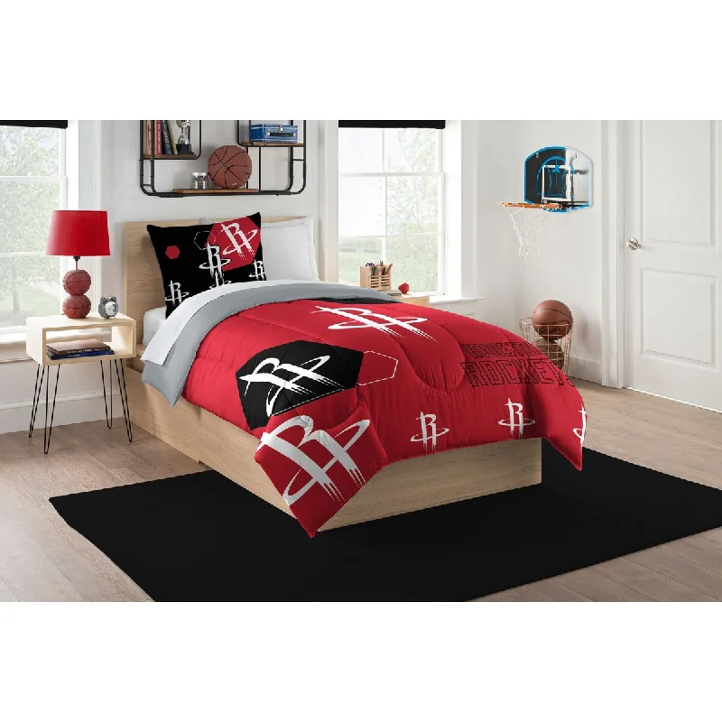 NBA Houston Rockets Hexagon Twin Comforter Set