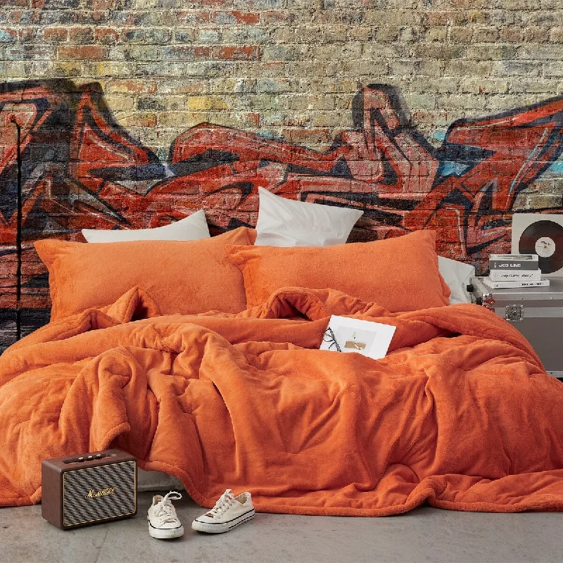 Neon Nights - Coma Inducer® Oversized Comforter Set - Neon Orange