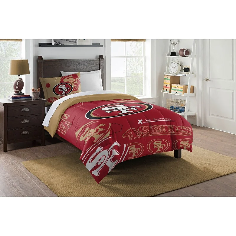 NFL 862 49ers Hexagon Twin Comforter