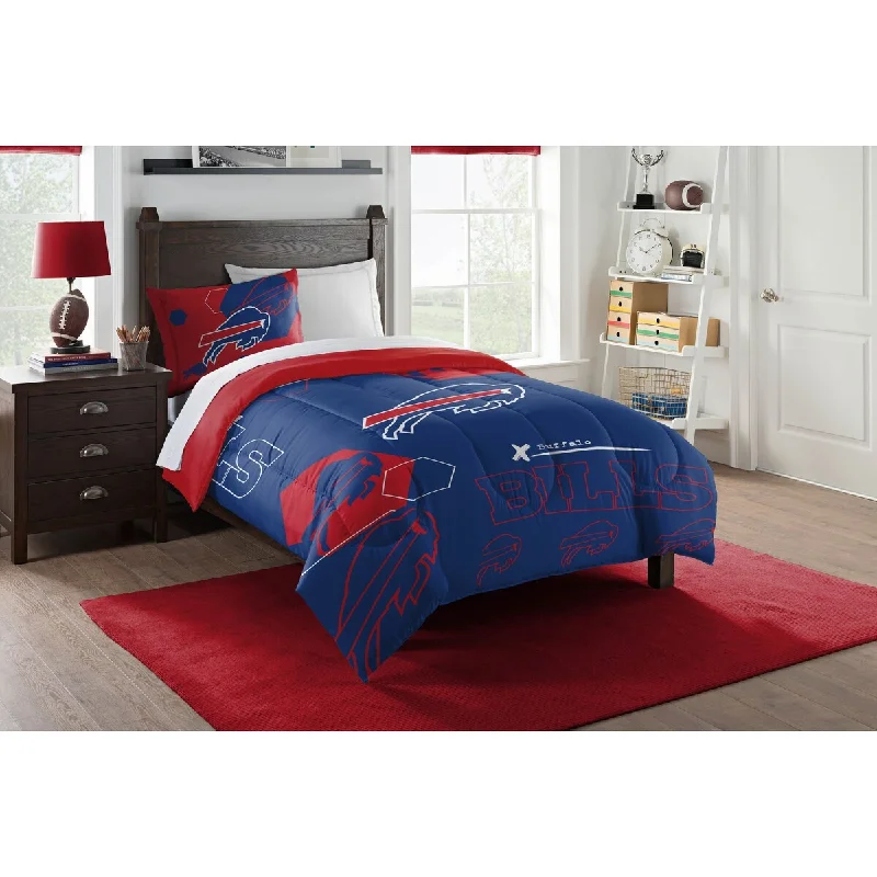 NFL 862 Bills Hexagon Twin Comforter