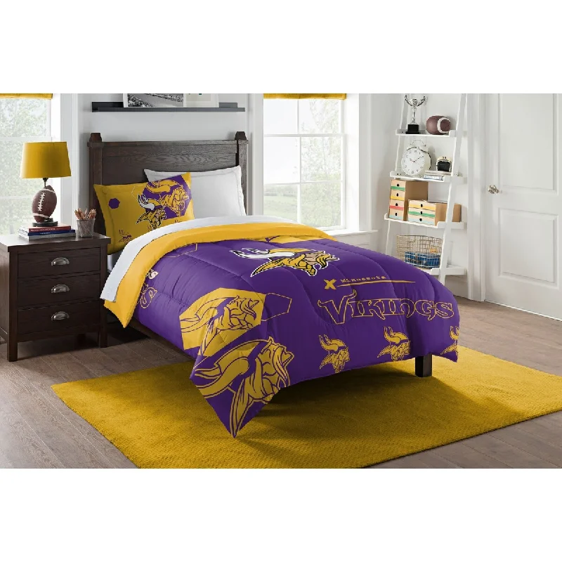 NFL 862 Vikings Hexagon Twin Comforter