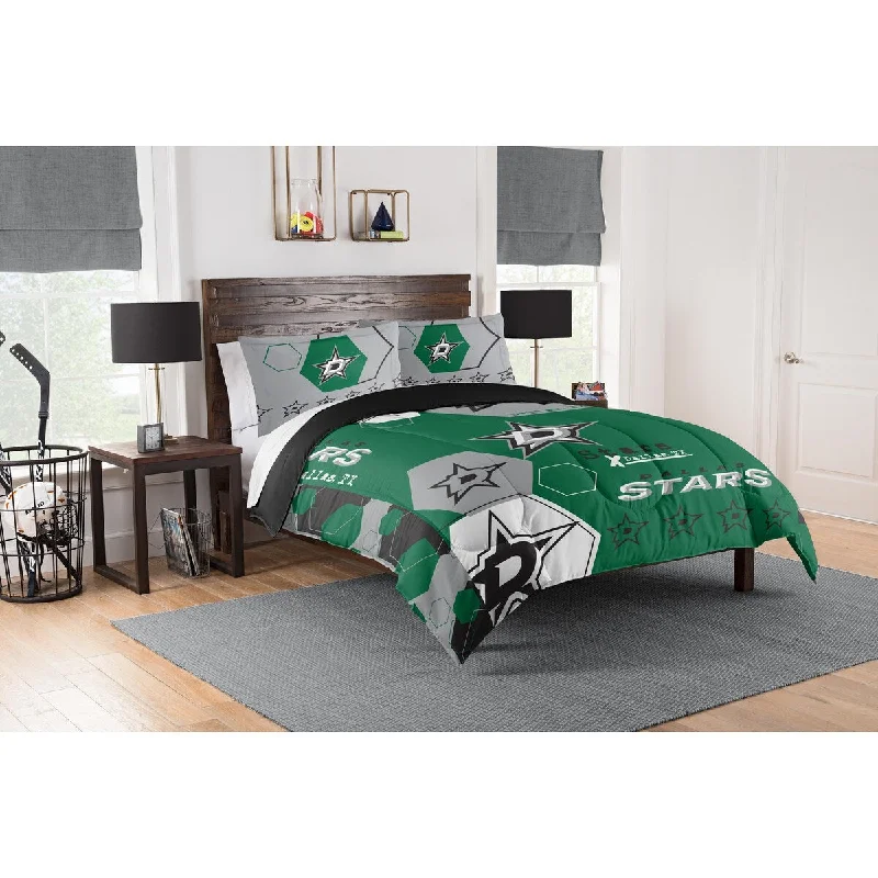 NHL 849 Stars Hexagon F/Q Comforter Set