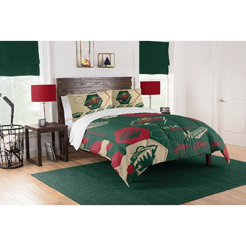 NHL 849 Wild Hexagon F/Q Comforter Set