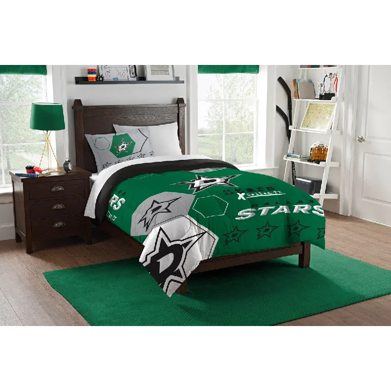 NHL 862 Stars Hexagon Twin Comforter Set