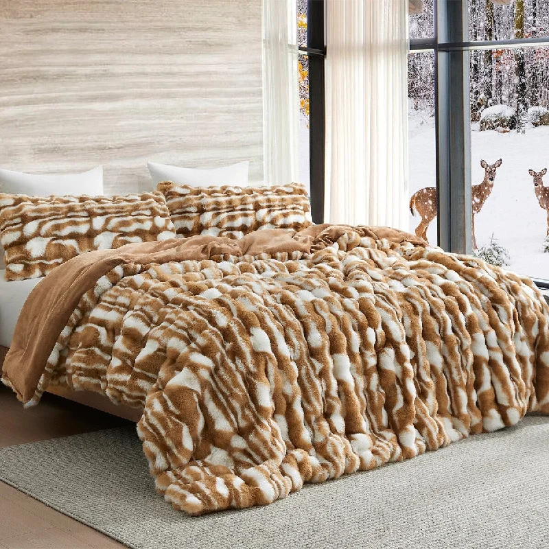 Oh Deer - Coma Inducer® Oversized Comforter Set - Fawn Brown