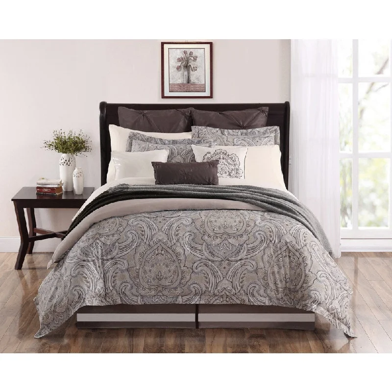 Palazzo 9-piece Brown Comforter Set