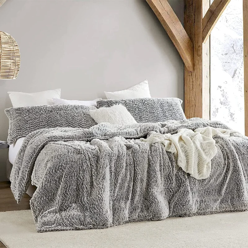 Peak of Cozy® - Coma Inducer® Oversized Comforter Set - Chevron Frosted Espresso