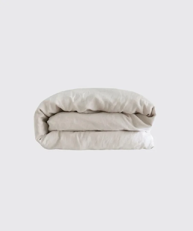 Picardie Ecru Linen Duvet Cover