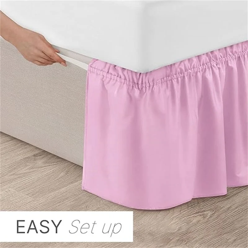 Pleated bed skirt