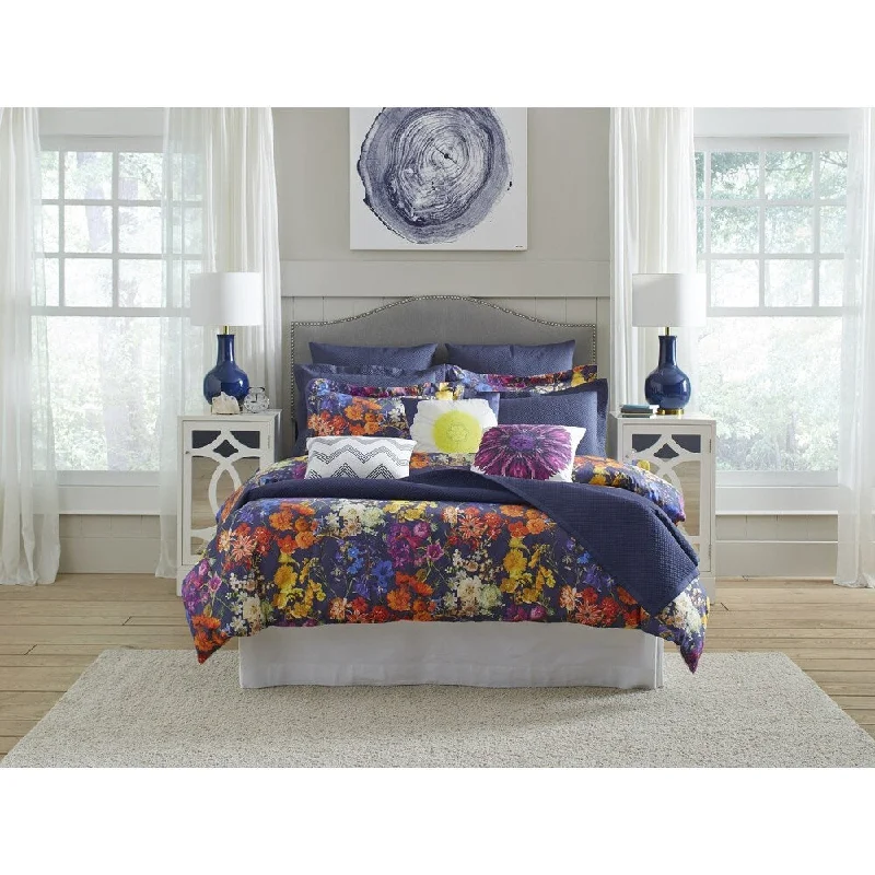 Pointehaven Marseille Digital Print Luxury sized 3 pc Comforter Set