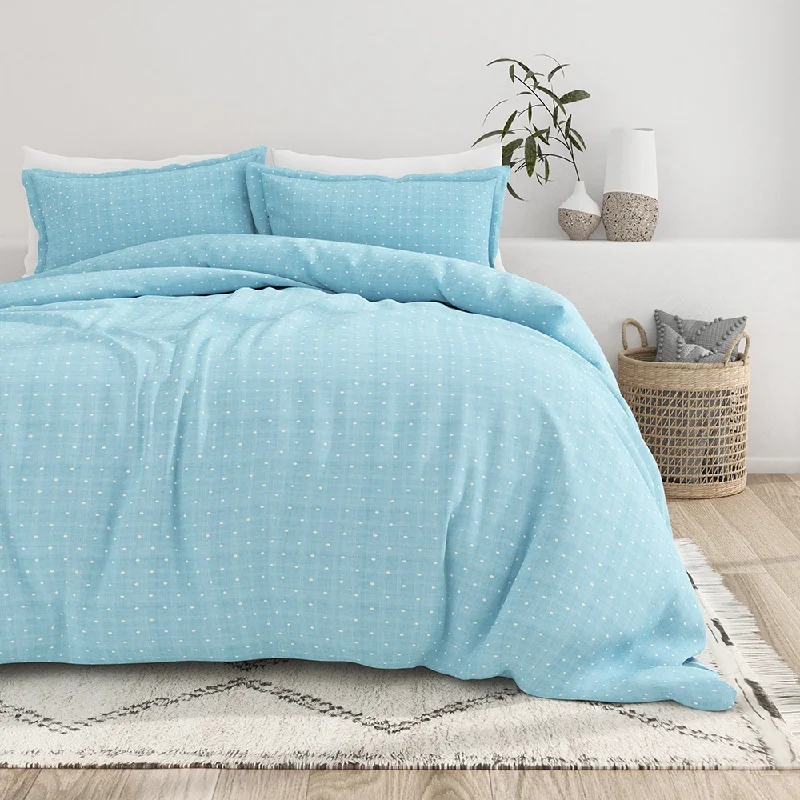 Polkadot Pattern 3-Piece Duvet Cover Set