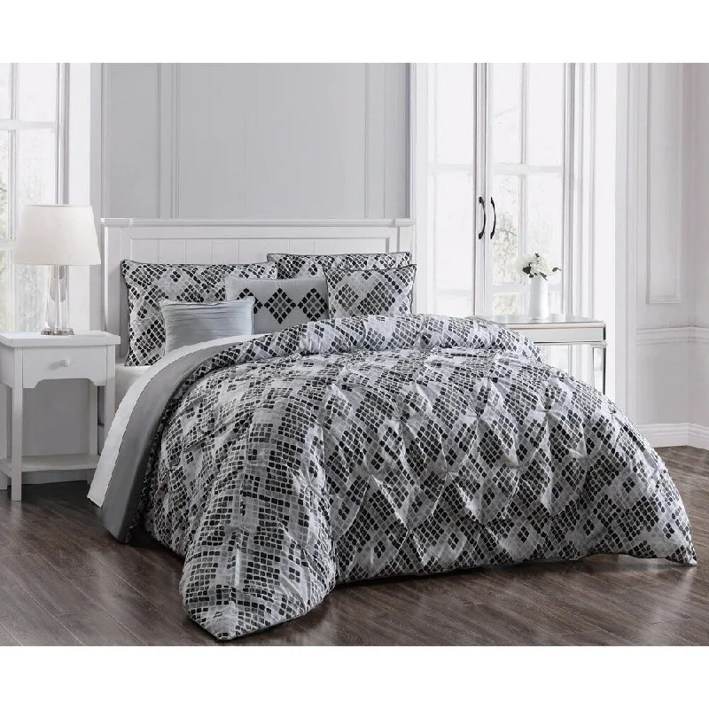 Porch & Den Hyde Park Pinch Pleat 6-piece Comforter Set